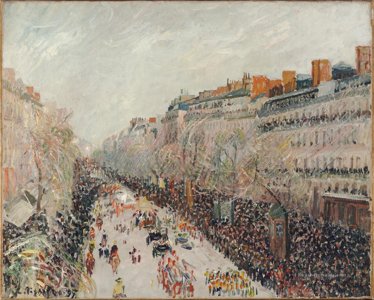 mardi gras auf dem Boulevard 1897 Camille Pissarro Ölgemälde